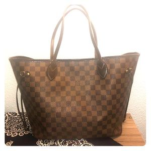 Louis Vuitton Neverfull MM Damier Ebene AUTHENTIC